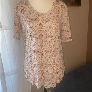 Maurices Multicolor Patterned scoop neck Blouse